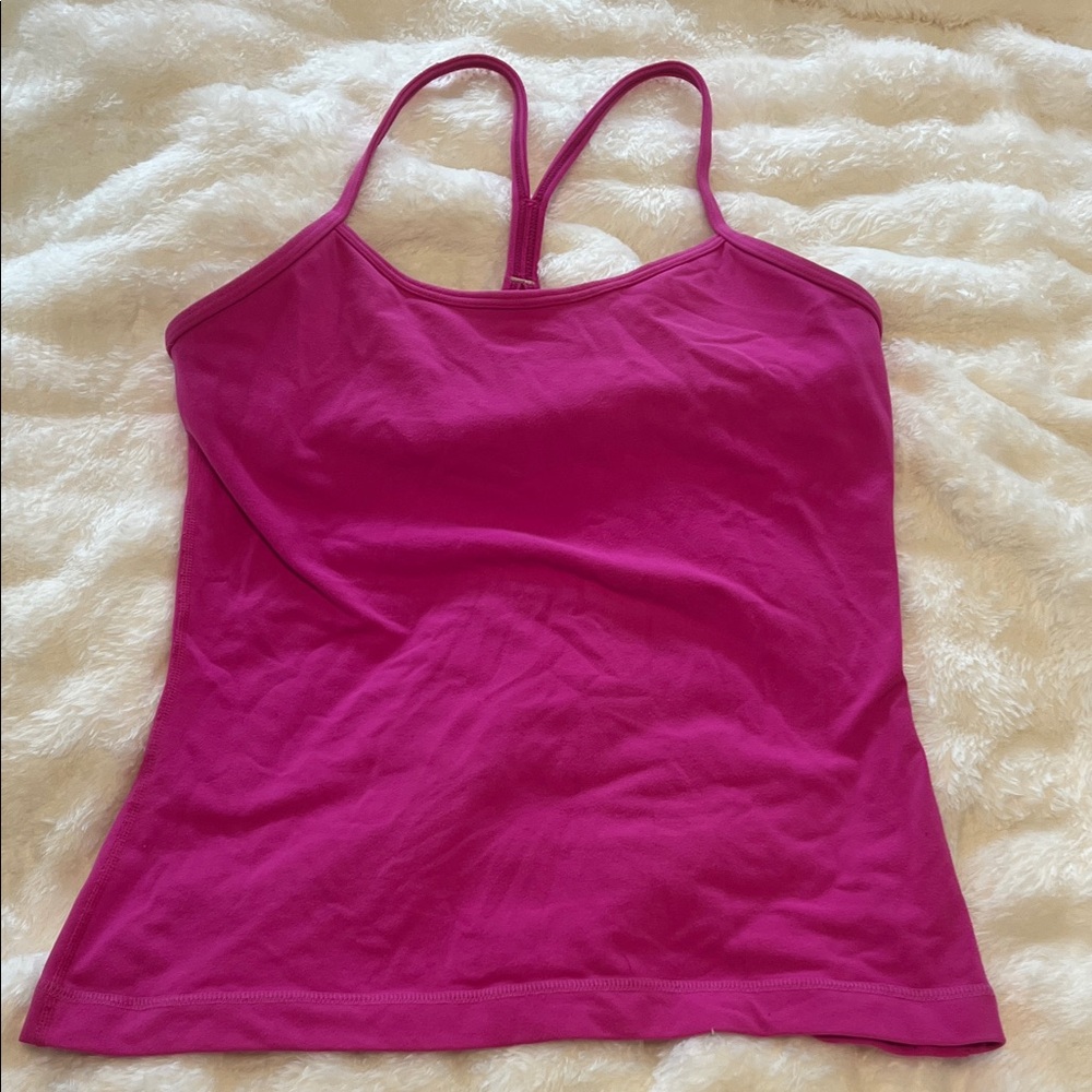 lululemon athletica Fuchsia Camisole Tank Work Out Size 8